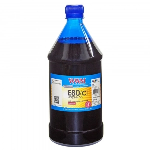 Чорнила WWM E80 для Epson L800, L805, L810,  L850,  L1800, 1л, Cyan, E80/C-4