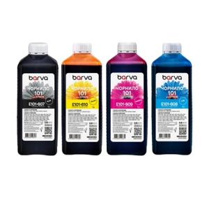 Комплект чернил Epson 101 Barva (BK/C/M/Y) 4 x 1 л, пигментные и водорастворимые