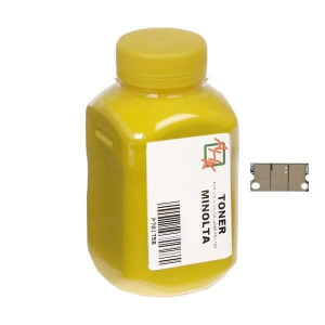Тонер + чіп MINOLTA MC1600 Yellow (АНК, 1501352)