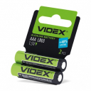 Батарейка лужна (alkaline) Videx LR03, AAA 2шт