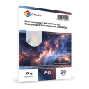 Самоклеюча плівка PET водостійка прозора Rainbow А4, 80мкм, струм, друк, 20 арк, Galaxy A4SFILM20-Rainbow A4S.FILM20-Rainbow | FOTOZIP