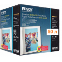 Фотобумага EPSON напівглянцева Premium Semiglossy Photo Paper, 251g, 10х15см, 50 аркушів