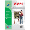 Холст поліестерний А3 для друку на принтері WWM,  20 аркушів, 200г/м  (CP200A3.20)