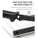 Різак для паперу шабельний Deli A4 на 12 аркушів, металева основа (8014) 8014 замовити в Україні | FOTOZIP