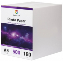 Глянцевий фотопапір А5, 180г, 500 аркушів, Galaxy (GAL-A5HG180-500)