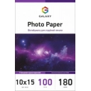 Глянцевий фотопапір 10x15, 180г, 100 аркушів, Galaxy (GAL-A6HG180-100)