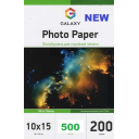 Глянцевий фотопапір 10x15, 200г, 500 аркушів, Ultra Galaxy (GAL-A6UHG200-5p)