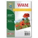 Фотопапір WWM, ШОВКовисто матовий 260g, m2, 100х150 мм, 20л (SМ260.F20)